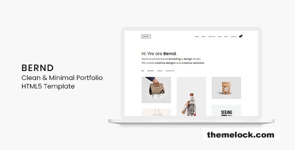 Bernd - Clean & Minimal Portfolio HTML5 Template