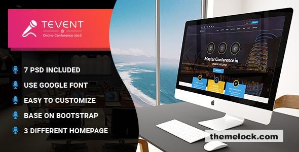 T Event - Event Conference & Meetup PSD Template
