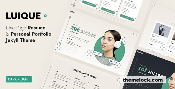 Download Luique – Personal Portfolio Jekyll Theme | Free Nulled Scripts