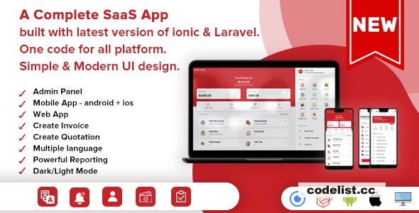 Easy Invoice v1.0 - A Complete Saas Package for Accounting - Android, ios & Web (ionic & Laravel)