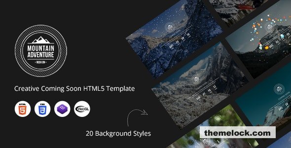 Mountain - Creative Coming Soon HTML5 Template