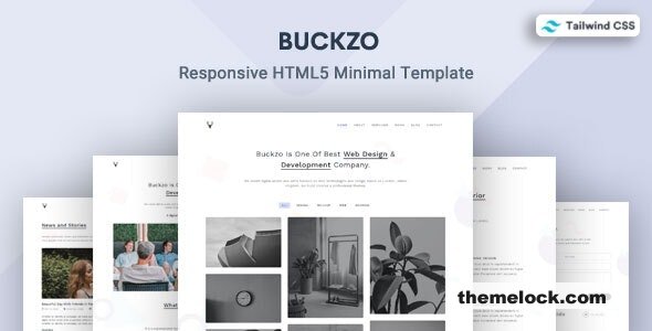 Buckzo v2.0 - Minimal Tailwind CSS 3 Template