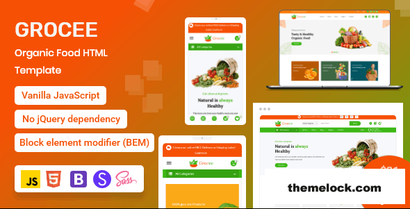 Grocee v1.4.0 - Organic Food eCommerce HTML Template