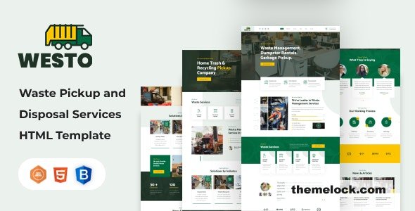 Westo - Waste Disposal Services HTML Template