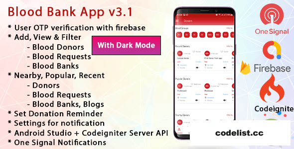 Blood Bank App With Admin Panel & Material Design v3.3.1