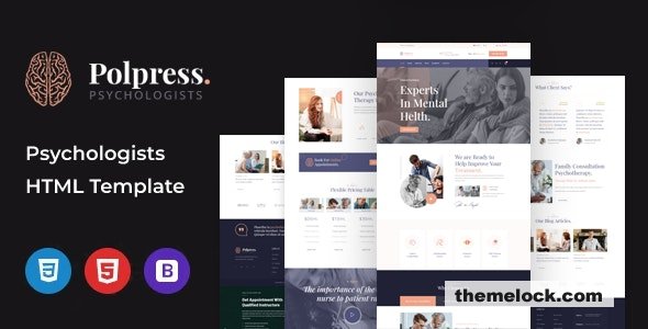 Polpress - Psychiatric therapy HTML Template