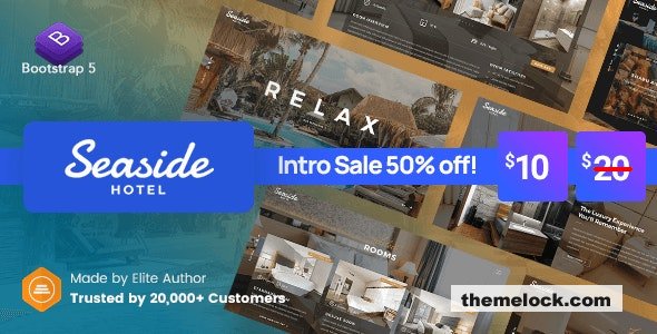 Seaside - Hotel Booking Website Template