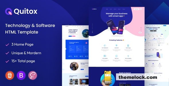Quitox - Software & IT Solutions HTML Template