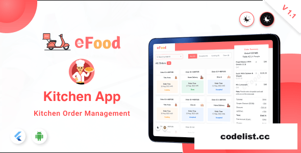 eFood - Kitchen/Chef App v1.4