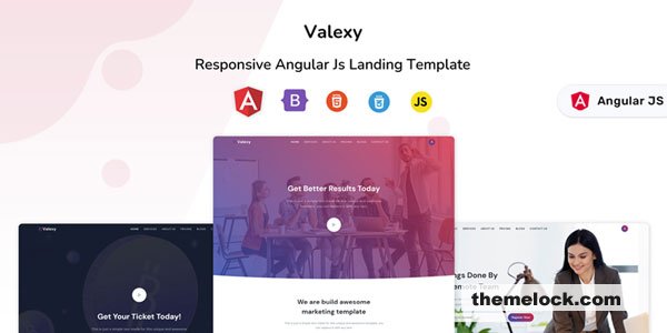 Valexy - Responsive Landing Page Template