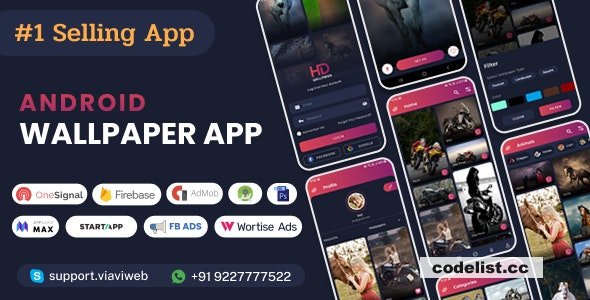 Android Wallpapers App v8.0 (HD, Full HD, 4K, Ultra HD Wallpapers)  - nulled