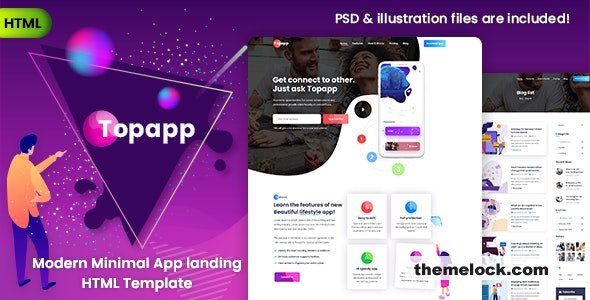 Topapp v1.0 - App Landing Page