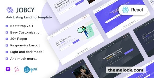 Jobcy - Job Board & Listing React Template
