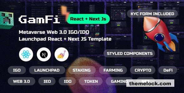 Download GamFi v1.2 – Metaverse Web3 IGO Launchpad React, Next JS Template | Free Nulled Scripts
