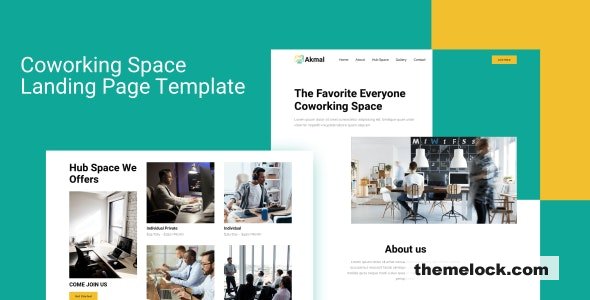 Akmal - Coworking Space Landing Page Template