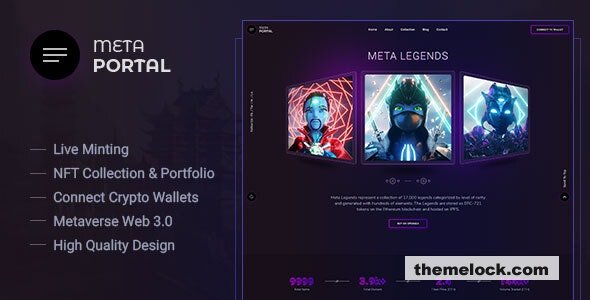 MetaPortal - NFT Portfolio and Landing Page