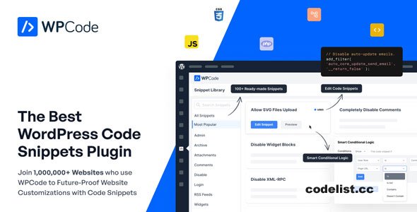 WPCode Pro v2.1.7 - The Best WordPress Code Snippets Plugin