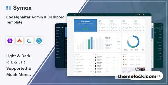 Symox - Codeigniter Admin & Dashboard Template