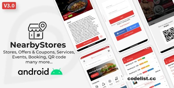Nearby Stores Android v3.,0.2 - Offers & Coupons, Events, Restaurant, Services & Booking
