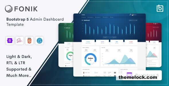 Fonik v3.1.0 - Admin & Dashboard Template