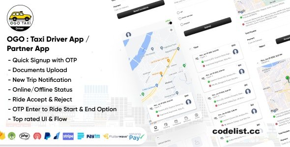 OGO v1.0 - Taxi Driver App / Partner App