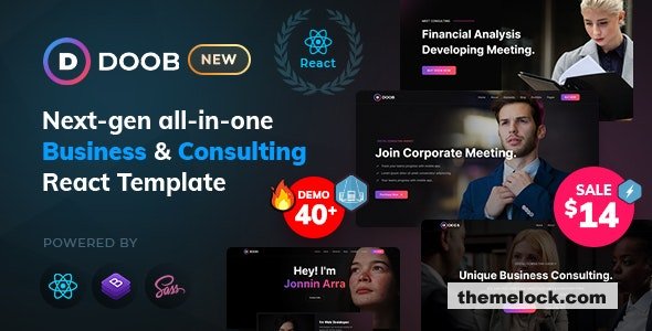 Download Doob v1.5 – Business and Consulting React Template | Free Nulled Scripts