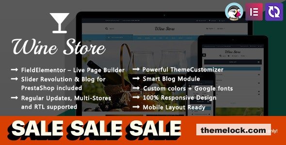Wine Store v3.2 - Vineyard Elementor PrestaShop Theme