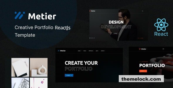Metier - Personal Portfolio React Template