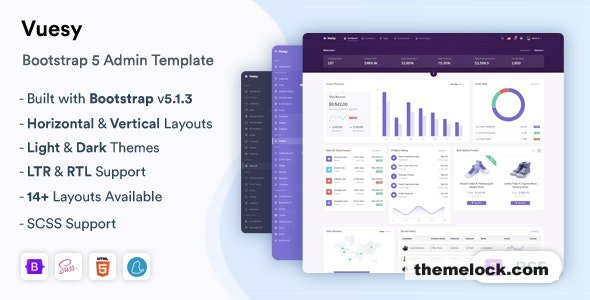 Vuesy - Admin & Dashboard Template