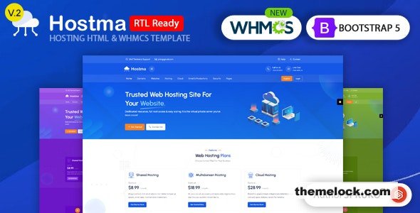 Hostma v2.0 – Hosting HTML & WHMCS Template