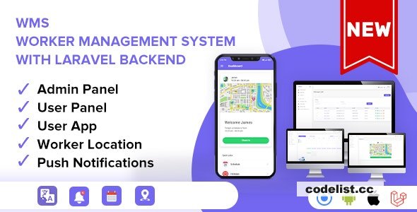 WMS v1.0 - Worker Management System With Laravel & ionic 6 - A Complete App