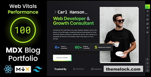 Download EdgeFolio v1.1.1 – Nextjs React Blog Portfolio TailwindCSS Template | Free Nulled Scripts