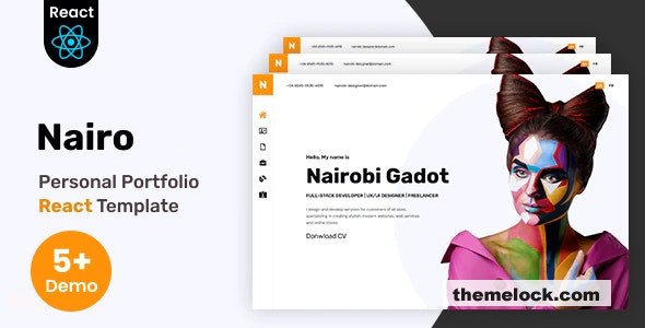 Nairo - Personal Portfolio React Template + RTL