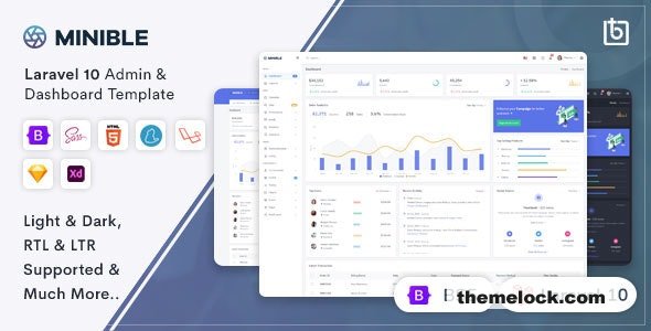 Download Minible v2.5.1 – Laravel 10 Admin & Dashboard Template | Free Nulled Scripts