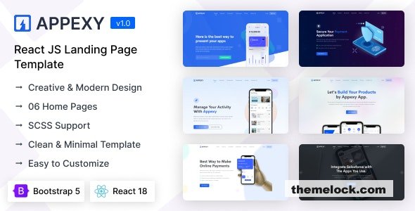 Download Appexy – React Landing Page Template | Free Nulled Scripts