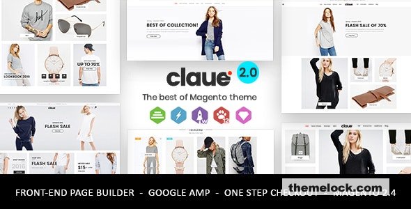 Claue v2.1.18 - Clean and Minimal Magento Theme