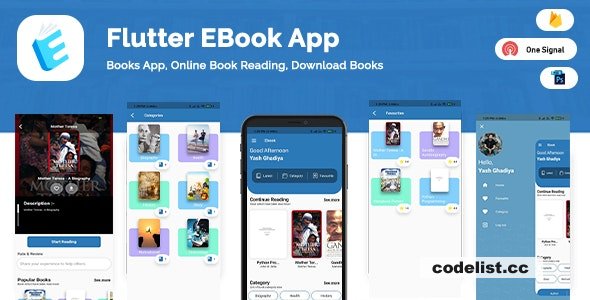 Flutter App - Ebook With Admin Panel v1.3