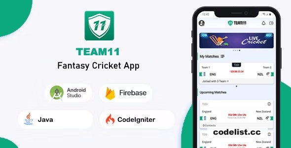 Team11 v1.0.2 - Fantasy Cricket App