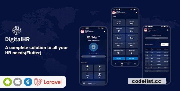 DigitalHR v2.0 - A complete solution to all your HR needs (Flutter)