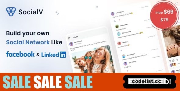 SocialV v5.12.0 - Social Network Flutter App with BuddyPress (WordPress) Backend