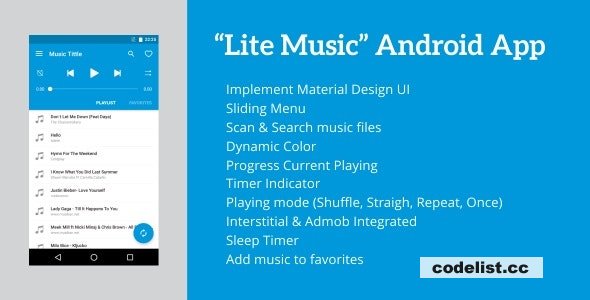 Lite Music v5.1 - Android Music Player