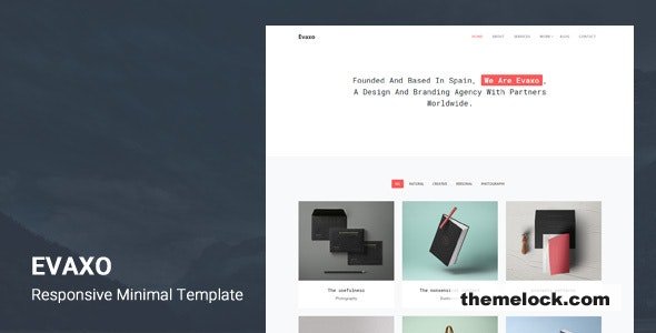 Evaxo - Responsive Minimal Template