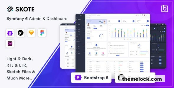 Skote - Symfony Admin & Dashboard Template