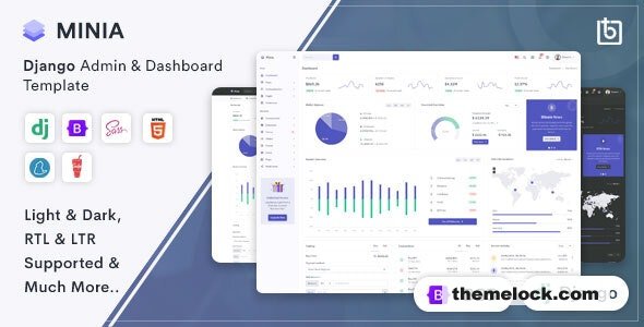 Minia v2.0.0 - Django Admin & Dashboard Template
