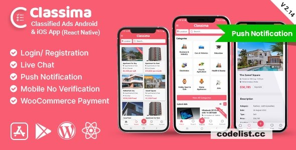 Download Classima v2.95.11 – Classified ads Android & iOS App | Free Nulled Scripts