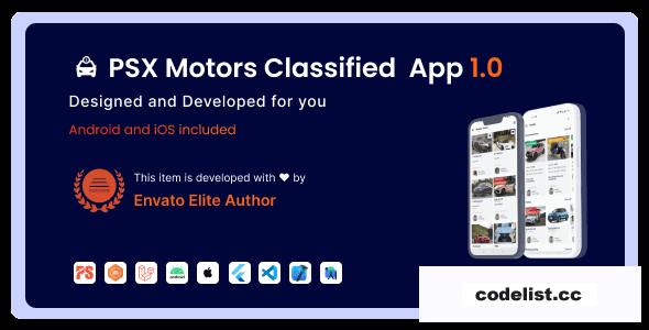 PSX Motors v1.0 - Classified App with Laravel Admin Panel