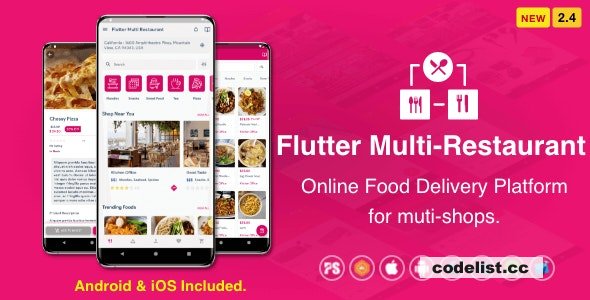 Flutter Multi-Restaurant (FoodPanda, GrabFood - Mobile Food Delivery Platform For iOS & Android) v2.4