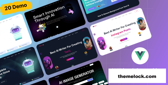 Download TechAI v1.0 – AI Writer & Copywriting Multipurpose VUE.JS Template | Free Nulled Scripts