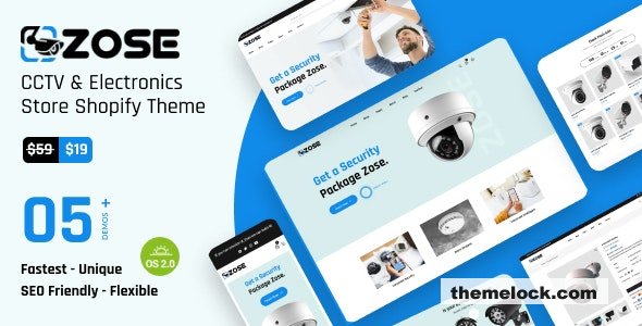 ZOSE v1.0.1 - CCTV Security & Electronics Store Shopify 2.0 Theme