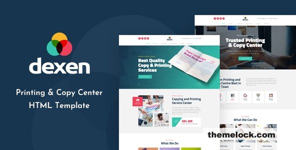 Dexen - Printing and Copy Center HTML Template